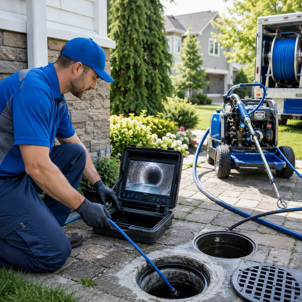 Outdoor drain cleaning professionals serving Fisher, IL