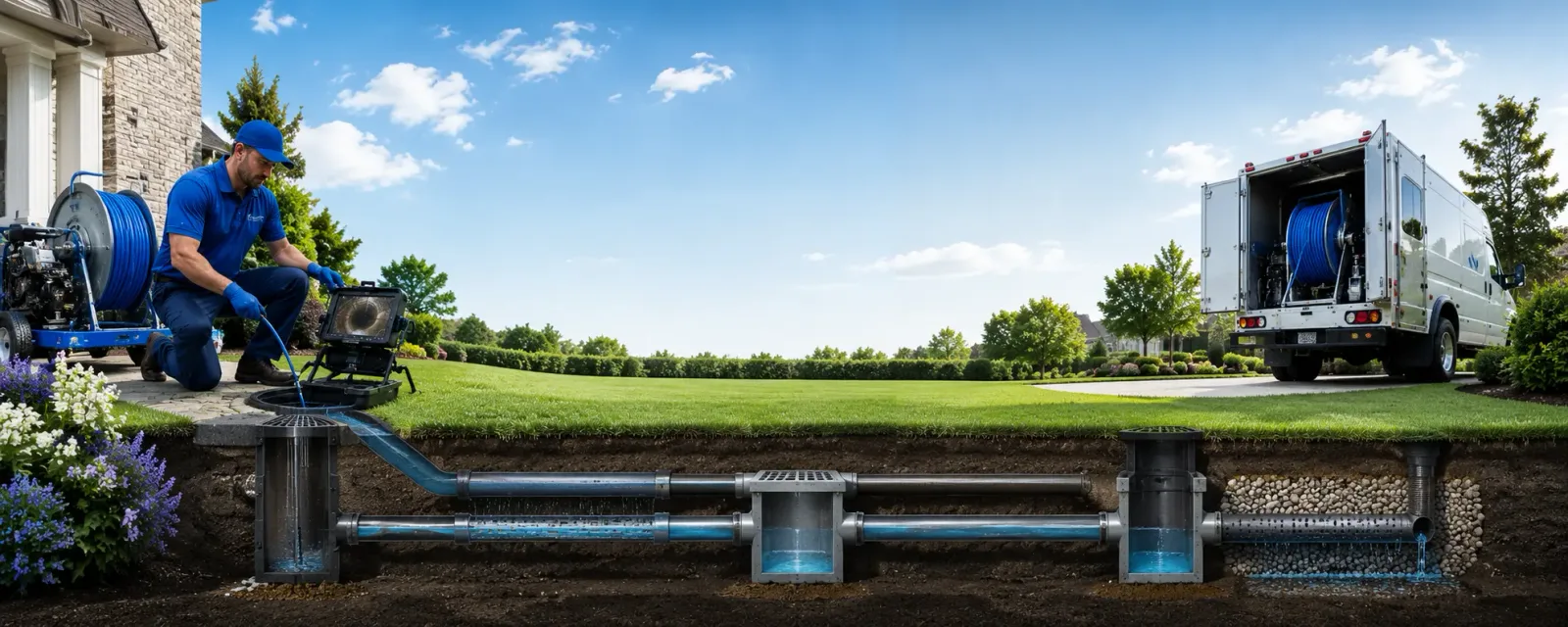 Outdoor drain cleaning information for Fisher, IL